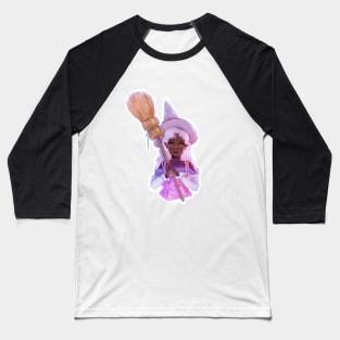 Pink witch Baseball T-Shirt